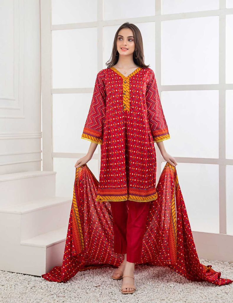 RangReza Printed Lawn Collection Vol-1 – Design 02B