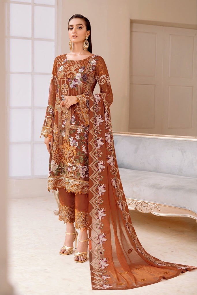 Ramsha Chevron Chiffon Collection Vol-4 – A-412