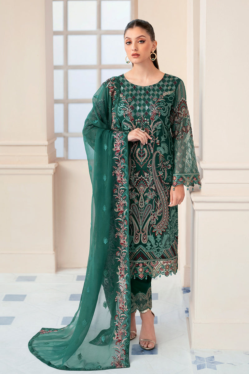 Ramsha Rangoon Luxury Chiffon Collection – D-908 – YourLibaas