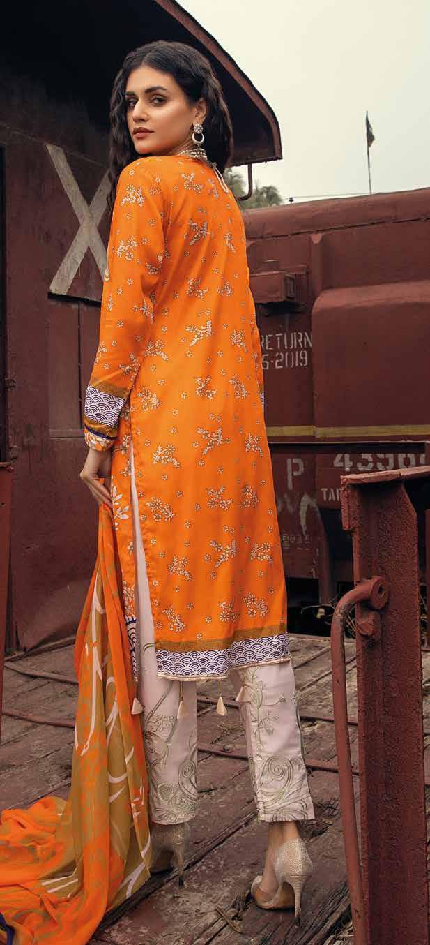 Rangrez Plus Embroidered Lawn Collection – AR-5 – YourLibaas