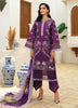 Roheenaz by Mushq Lawn Collection 2022 – RNZ-01-A Crushed Grapes