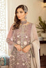 Flossie Embroidered Chiffon Collection – Safeera Vol-5 – Amethyst