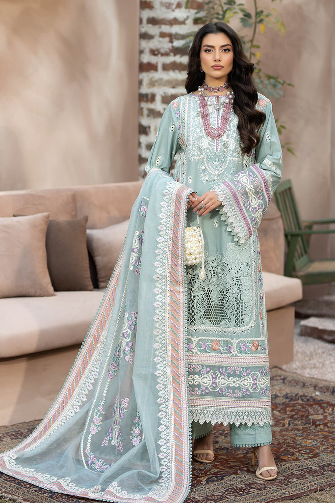 Serene Gulposh Luxury Lawn Collection 2024 – S.L 49 Mirha