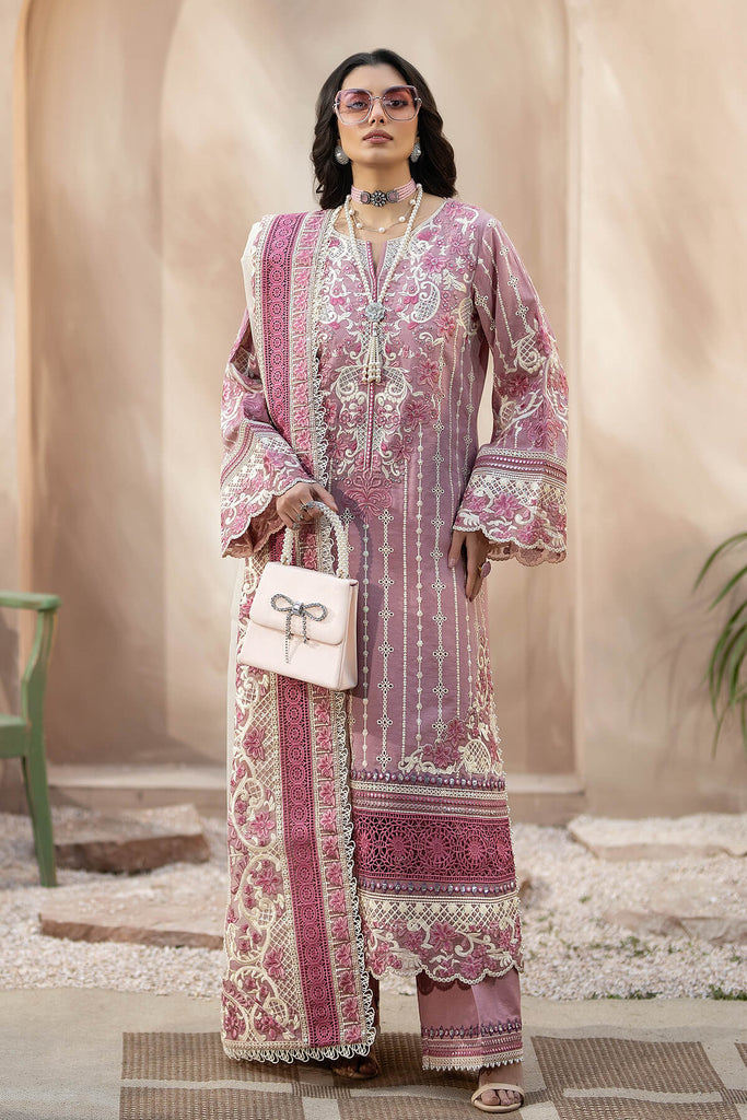 Serene Gulposh Luxury Lawn Collection 2024 – S.L 52 Abeer