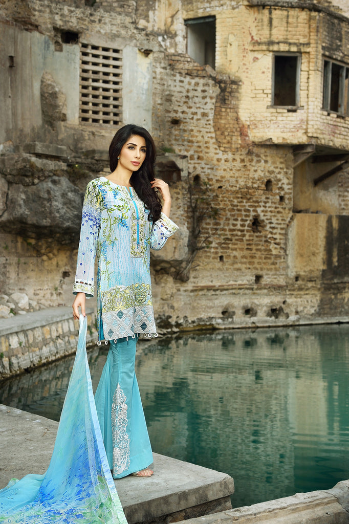 Rungrez Spring/Summer Lawn Collection 2016 – Sacred Lagoon - YourLibaas
 - 1