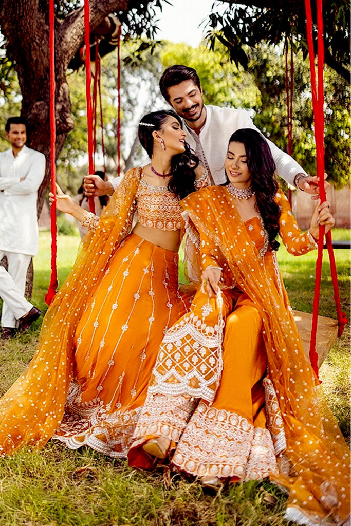 Mushq Tissue De Luxe Hawa Mahal Collection – Surajmukhi