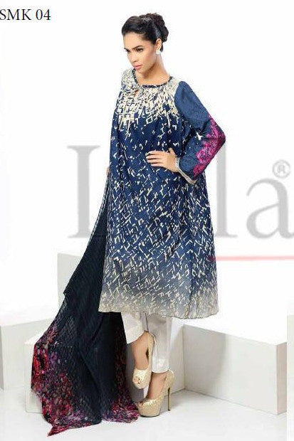 Sana & Samia Cotton Embroidered Kurti with Stole - 04 - YourLibaas
 - 1