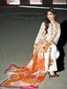 Gul Ahmed Summer 2017 - White 3 PC Embroidered Trencia Satin Silk Dress SS-115