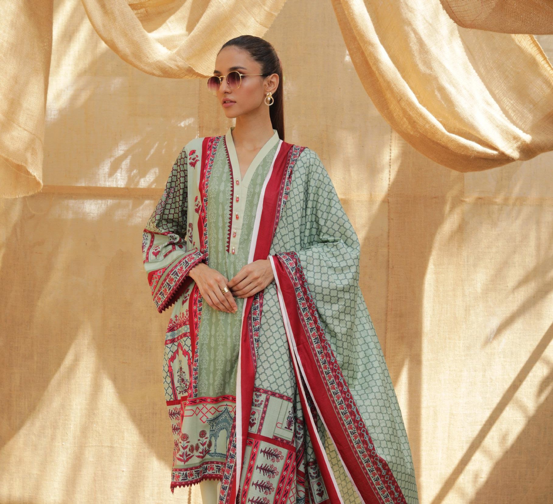 Sahil Collection Sahil Printed Lawn Collection Vol-4 β ZS-02 β YourLibaas