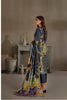 Sana & Samia by Lala Embroidered Woolen Print Collection – Blue Nova