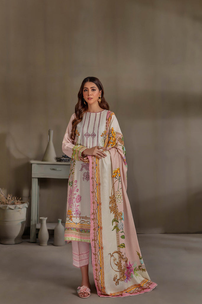 Sana & Samia by Lala Embroidered Woolen Print Collection – Vintage