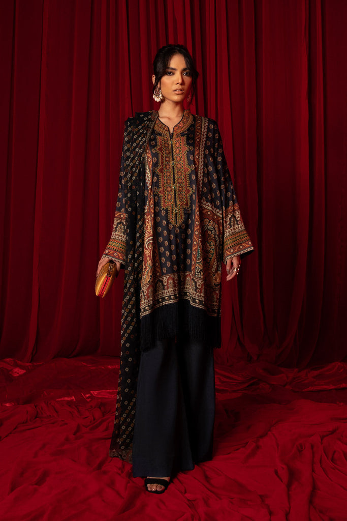 Sapphire Festive 2022 · 3 Piece Embroidered Satin Suit - 00U3ESL22V72