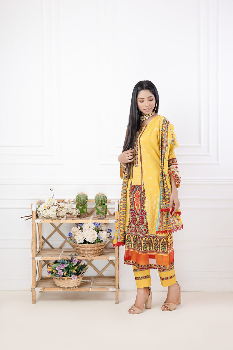 Subhata Printed Lawn Collection 2023 – SUBPL-8 – YourLibaas