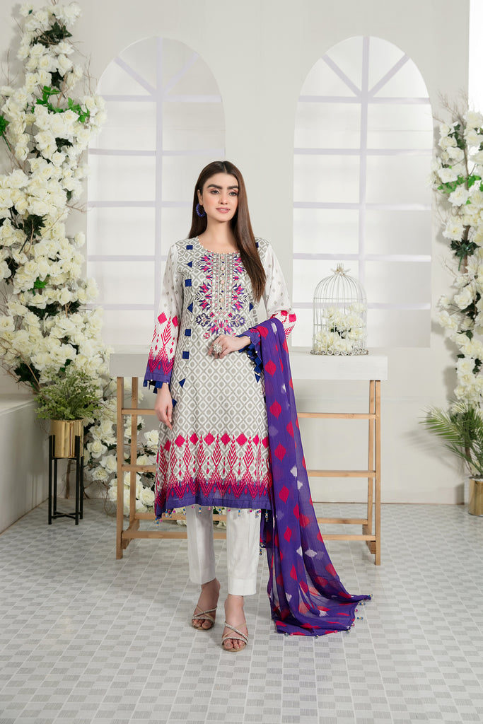 Tawakkal Titania Lawn Collection 2022 – D-7091