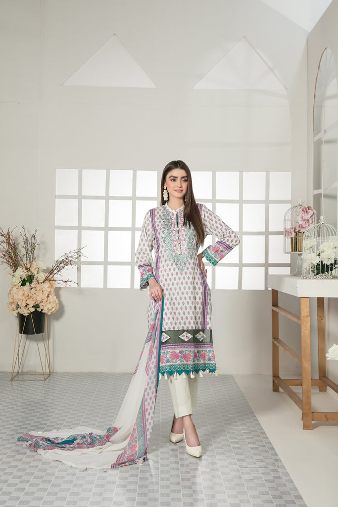 Tawakkal Titania Lawn Collection 2022 – D-7095