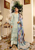 Tehzeeb by Riaz Arts · Embroidered Leather Peach Shirt with Digital Pashmina Shawl – LP-15