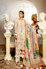 Tehzeeb by Riaz Arts · Embroidered Leather Peach Shirt with Digital Pashmina Shawl – LP-16