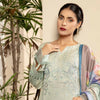 Tehzeeb by Riaz Arts · Embroidered Leather Peach Shirt with Digital Pashmina Shawl – LP-15