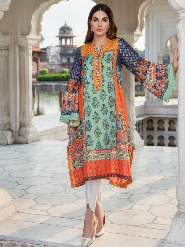 Limelight Cambric Collection 2019 – Jacquard Shirt – U0715-SSH-BLU