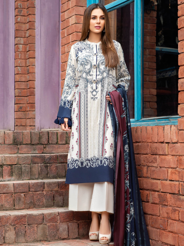 Limelight Cambric Collection 2019 – 3-Pc Cambric Suit – U0719-3PC-BGE
