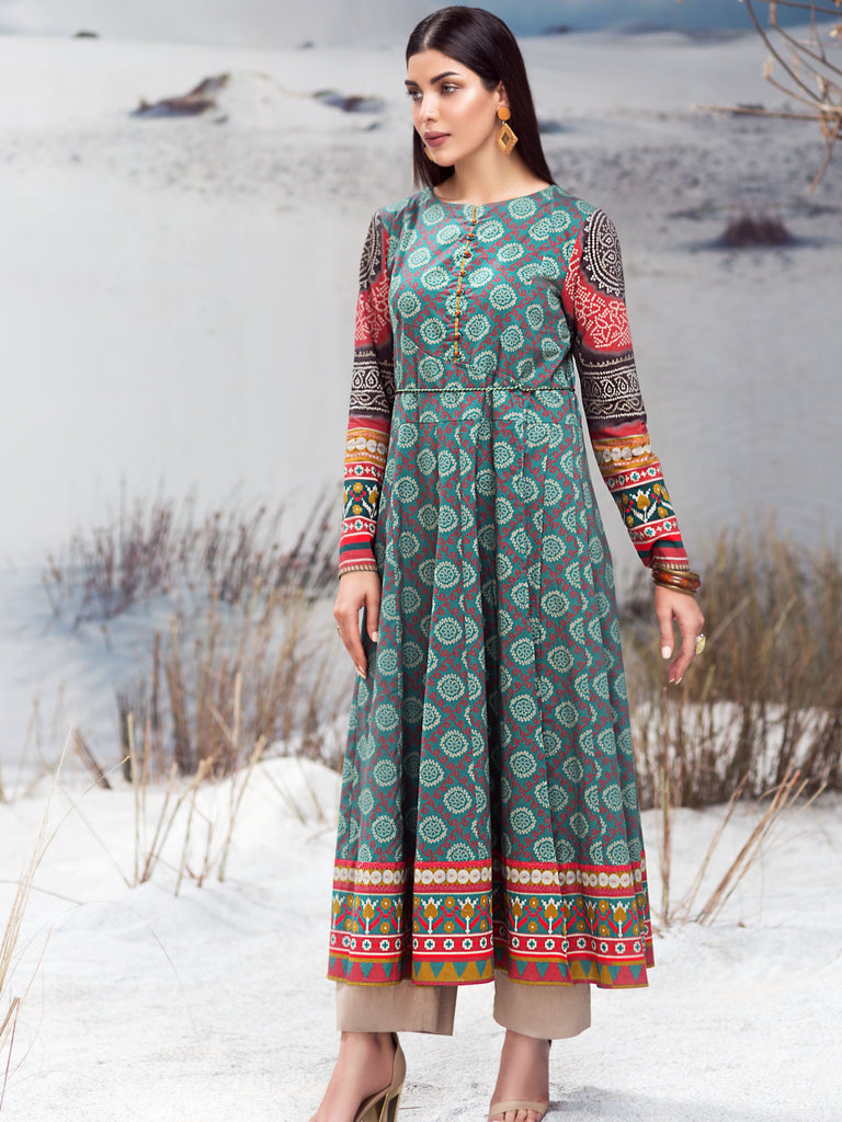 Limelight Winter Collection 2019 – Winter Cotton Shirt – U0776-SSH-AQU
