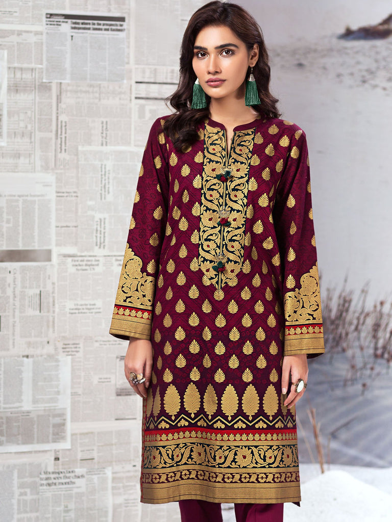 Limelight Winter Collection 2019 – Slub Khaddar Shirt – U0940-SSH-PLM