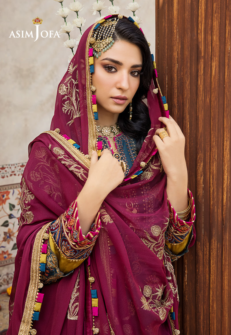 Asim Jofa Luxury Lawn Collection 2023 – AJLR-12 – YourLibaas