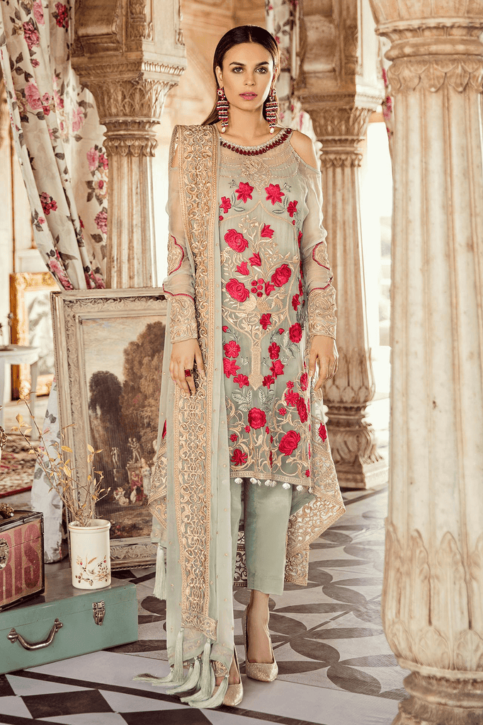 Imrozia Kaavish-E-Musavvir Luxury Chiffon Collection 2019 – 802 Gul-e-Gulzaar