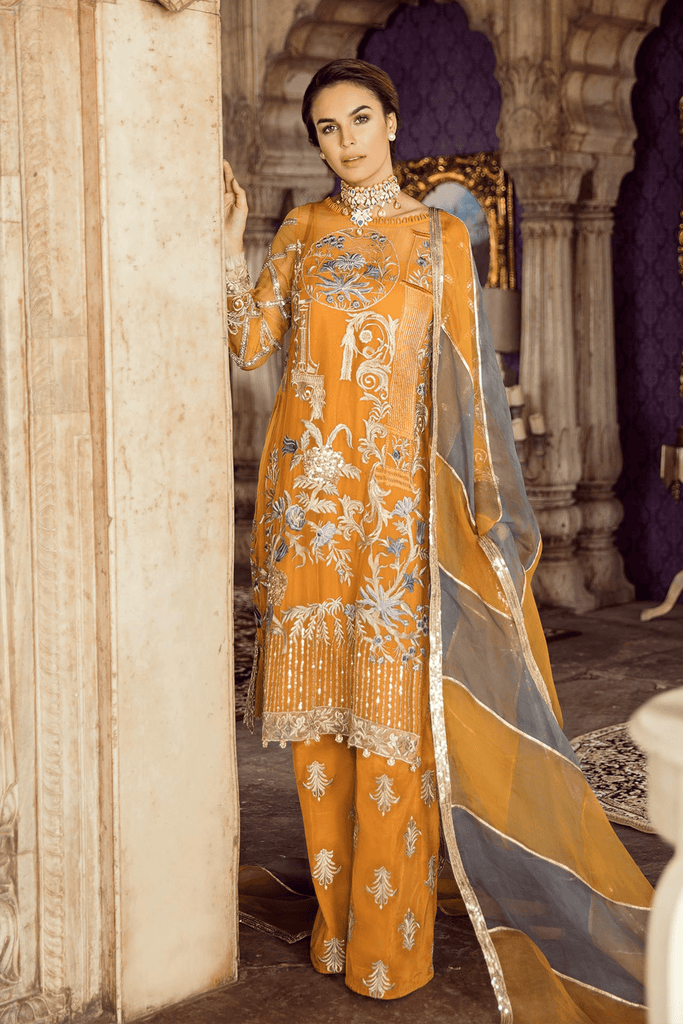 Imrozia Kaavish-E-Musavvir Luxury Chiffon Collection 2019 – 801 Urooj-e-Aftaab