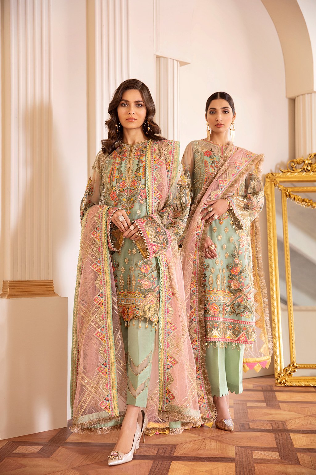 Baroque Chantelle Embroidered Chiffon Collection Vol-7 – 01 - Capri Se –  YourLibaas