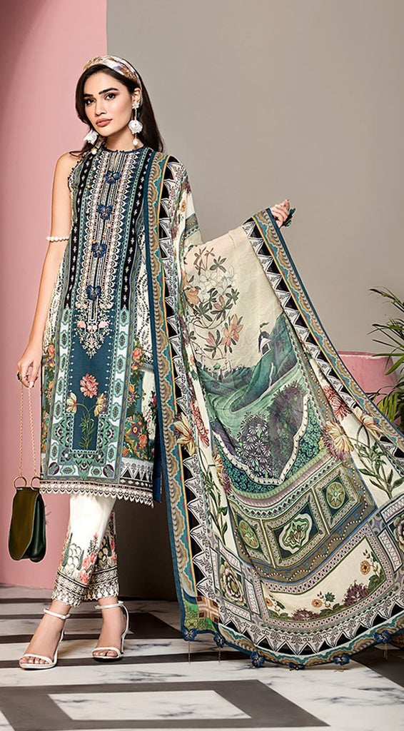 Anaya by Kiran Chaudhry – Viva Lawn Collection 2020 – 01B - MARIANA