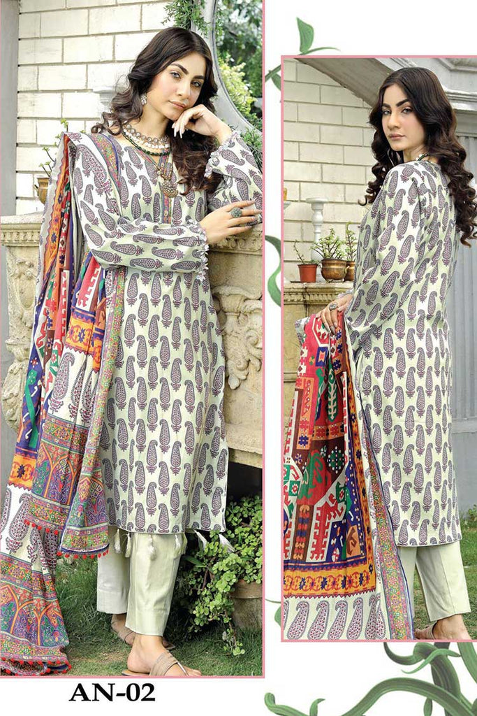 Qalamkar Aangan Prints Lawn Collection – AN 02