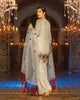 Mah E Rooh Luxury Chiffon Embroidered Formal Collection 2018 – 06 - Ivory (Chantilly Chiffon)