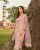 Mah E Rooh Luxury Chiffon Embroidered Formal Collection 2018 – Rose Pink (Chantilly Chiffon)