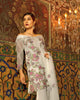 Mah E Rooh Luxury Chiffon Embroidered Formal Collection 2018 – Pearl White (Chantilly Chiffon)