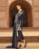 Mah E Rooh Luxury Chiffon Embroidered Formal Collection 2018 – Navy Blue (Chantilly Chiffon)