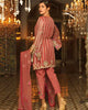 Mah E Rooh Luxury Chiffon Embroidered Formal Collection 2018 – Coral (Chantilly Chiffon)