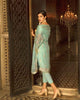 Mah E Rooh Luxury Chiffon Embroidered Formal Collection 2018 – 08 - Light Turqouise (Chantilly Chiffon)
