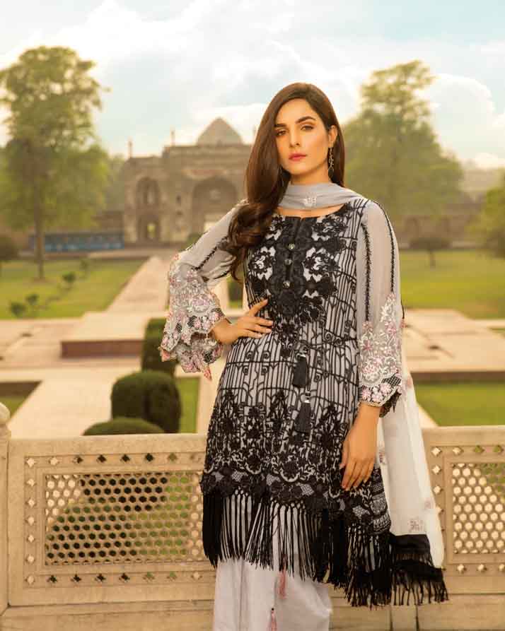 Mah E Rooh Luxury Chiffon Embroidered Formal Collection 2018 – 05 - Gr ...