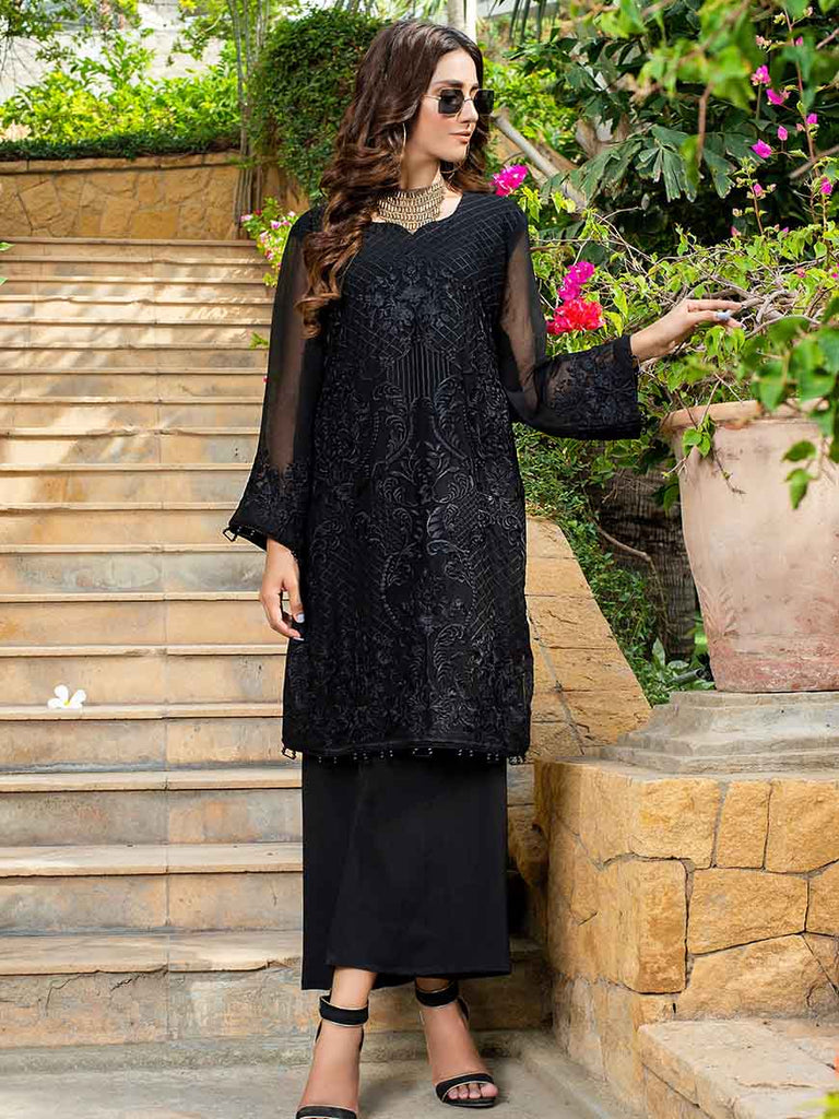 Zephyr Chiffon Embroidered Kurti – ZCK-3