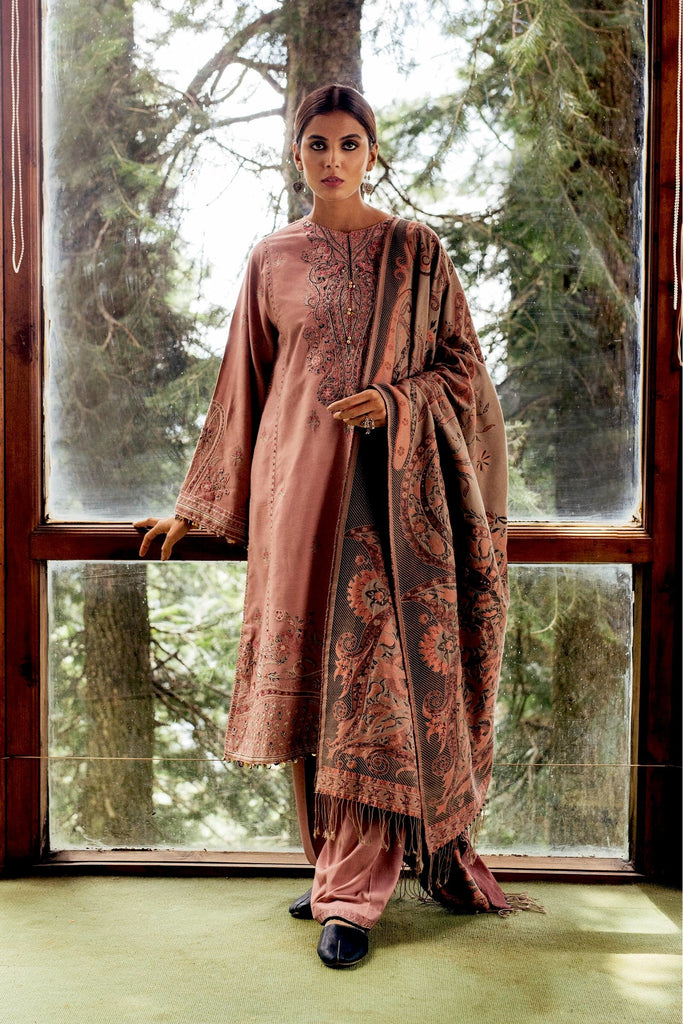 Zara Shahjahan Luxury Winter Collection (with Shawl) – Gul