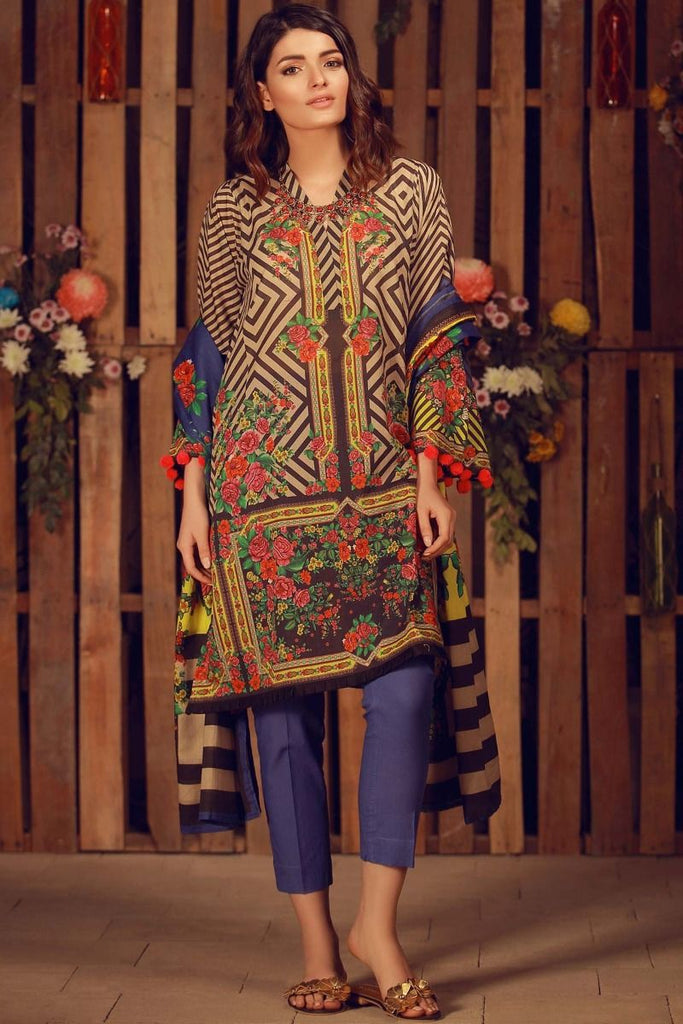 Khaadi Summer Lawn Collection 2018 Vol-2 – A18201 Blue
