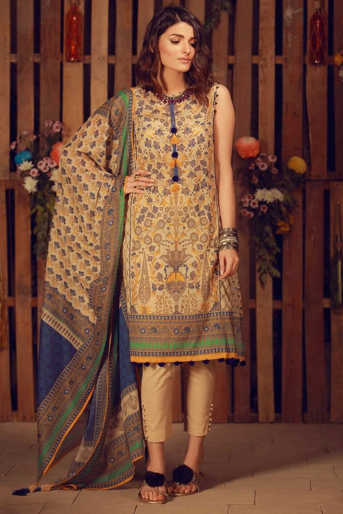 Khaadi Summer Lawn Collection 2018 Vol-2 – A18210 Beige