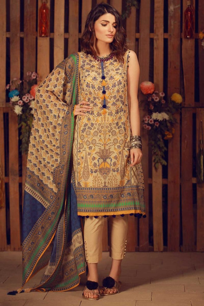 Khaadi Summer Lawn Collection 2018 Vol-2 – A18210 Beige