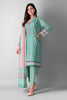 Khaadi Printed 3 Piece Suit · Full Suit – A2104030 Blue