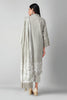 Khaadi Printed 3 Piece · Full Suit – A210525 Beige