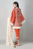 Khaadi Spring Collection 2021 – 3PC Suit · Printed Suit · A21109 Orange