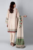 Khaadi Spring Collection 2021 – 3PC Suit · Printed Suit · A21110 Beige