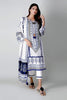 Khaadi Spring Collection 2021 – 3PC Suit · Printed Suit · A21110 White
