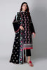 Khaadi Spring Collection 2021 – 3PC Suit · Printed Suit · A21124 Black